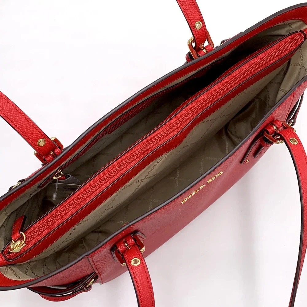 MICHAEL KORS Voyager East West Tote Crimson Color